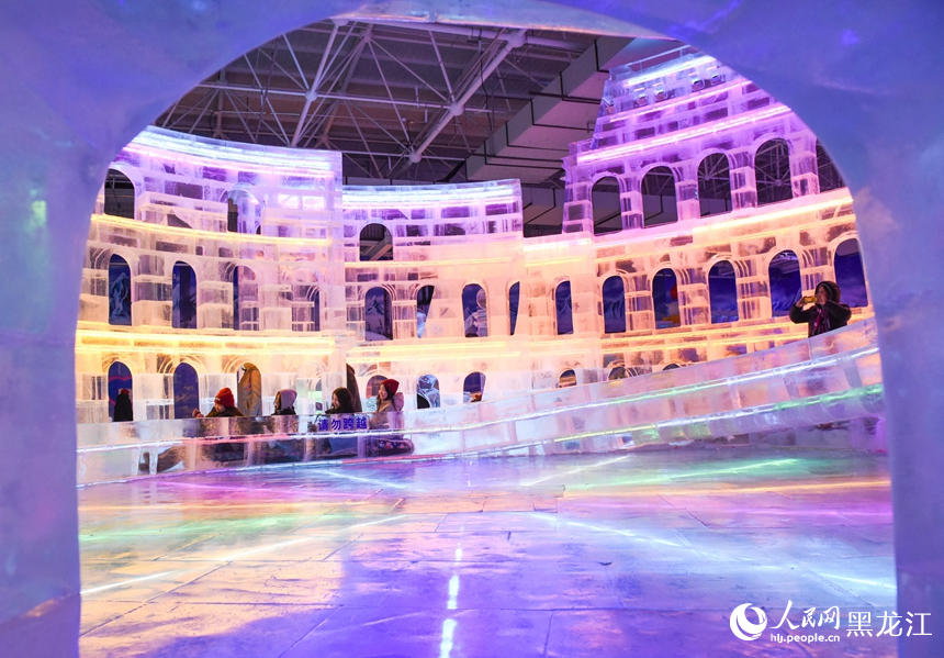 Ice and snow art gallery captivates tourists in NE China's Harbin