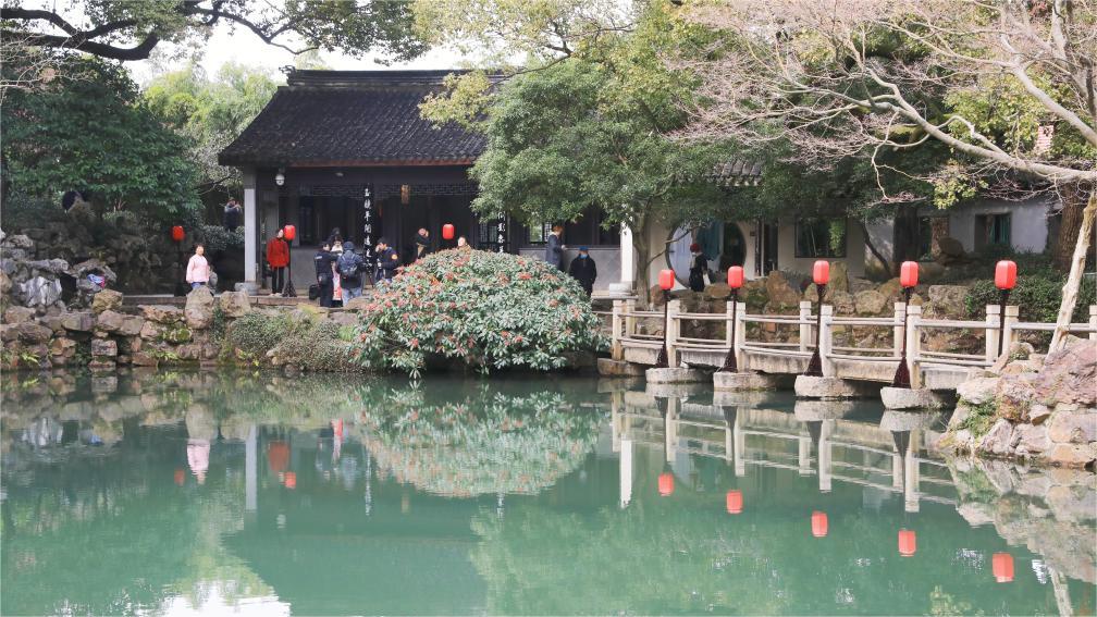 Spring scenery of Jichang Garden in Wuxi, E China's Jiangsu