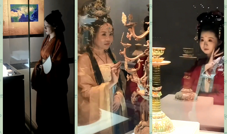 Hanfu attire becomes fashionable trend at museums in C China's Luoyang