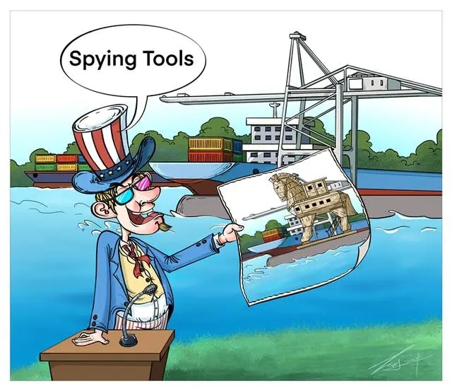 U.S. most recent absurd accusation: China-made cranes are spies