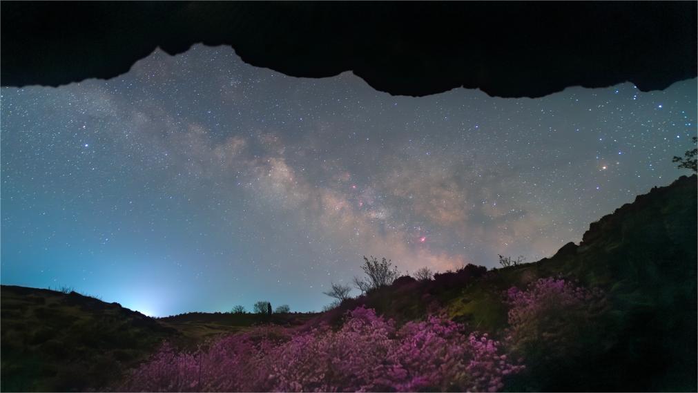 Scenery of starry sky in Heilongjiang