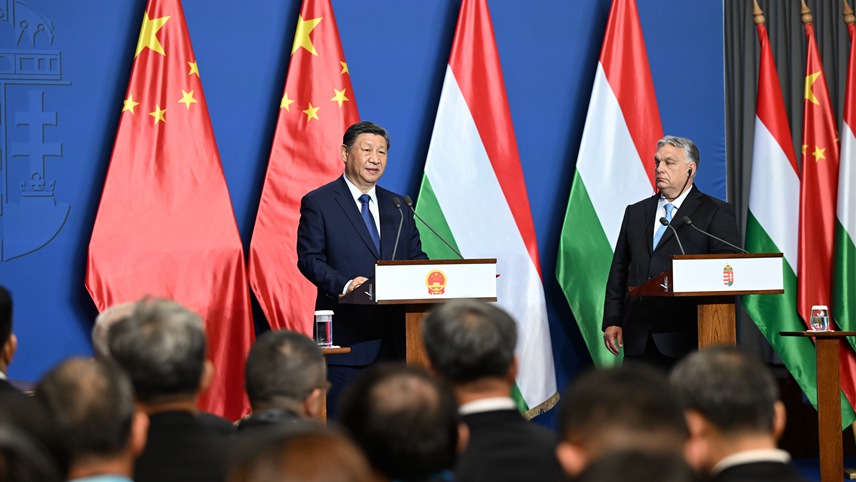 Xi, Orban jointly meet press in Budapest