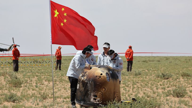 China's Chang'e-6 brings back first samples from moon's far side to Earth