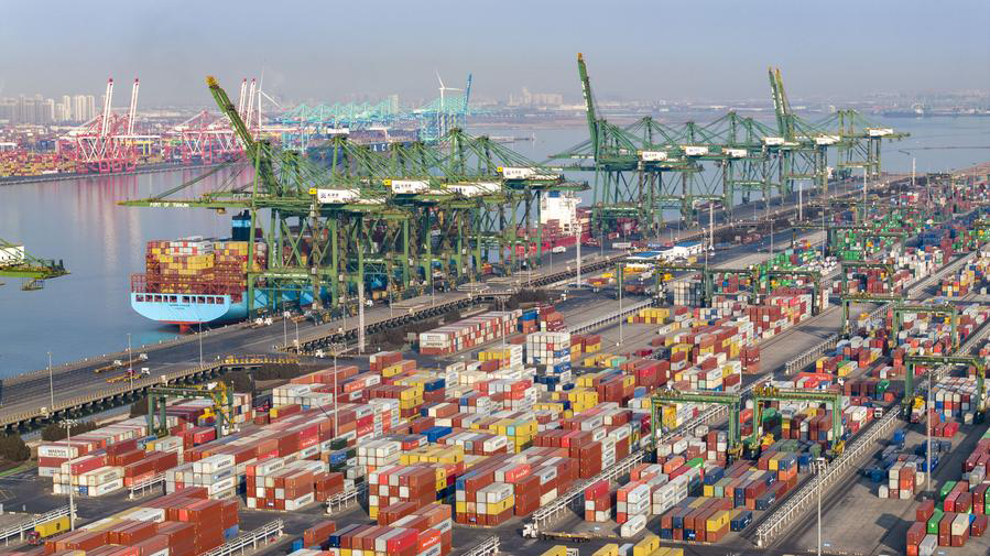 220 rail-sea intermodal trains carrying non-ferrous minerals launched in Tianjin in Jan-July