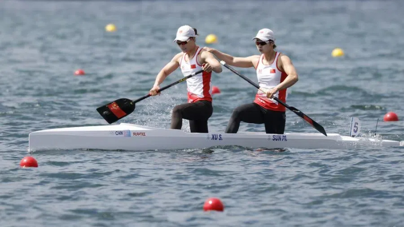 In pics: China's Xu/Sun win women's canoe double 500m gold at Paris Olympics