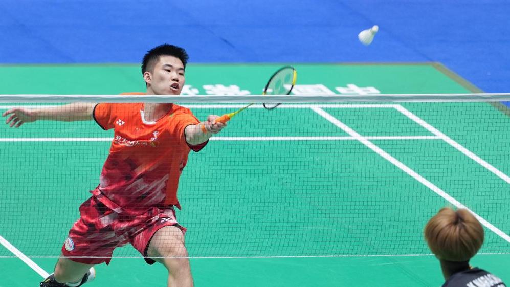 Men's singles final match at China Open 2024 badminton tournament