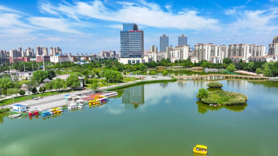 Yinchuan landscape after rain