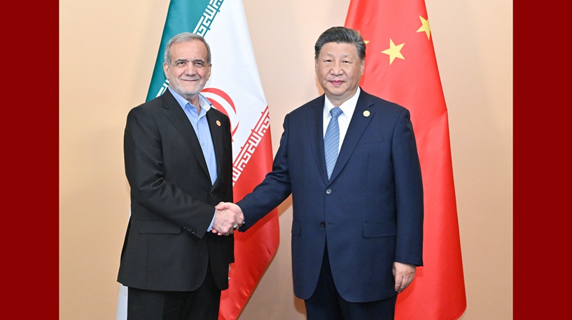 Xi says China to develop friendly cooperation with Iran despite int'l situation changes