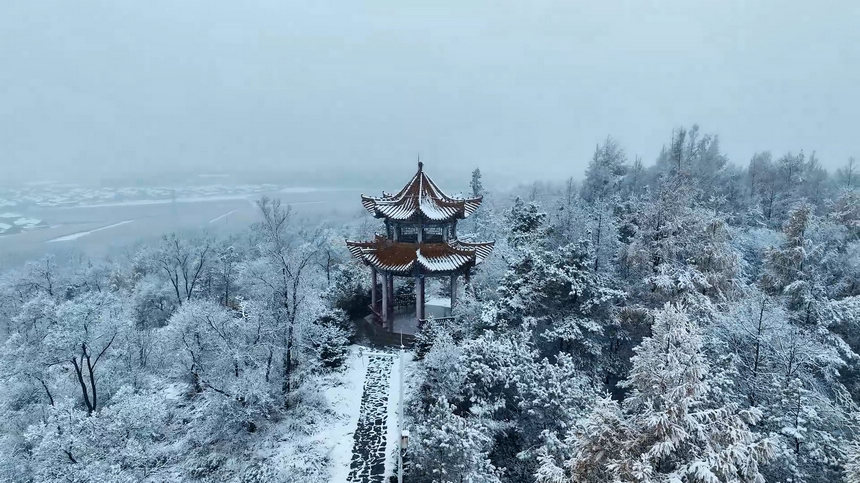 Picturesque snowfall scenery in NE China