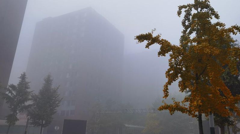 Fog hits Beijing