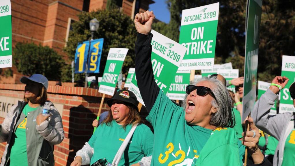 Nearly 40,000 healthcare workers at University of California kick off 2-day strike