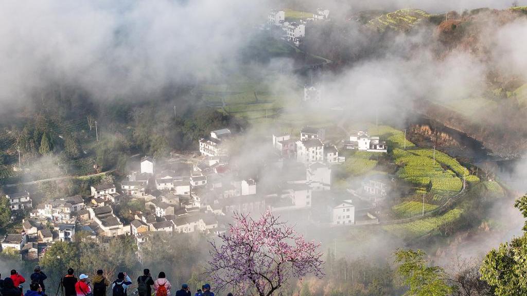 Sea of clouds at Huangshan Mountain