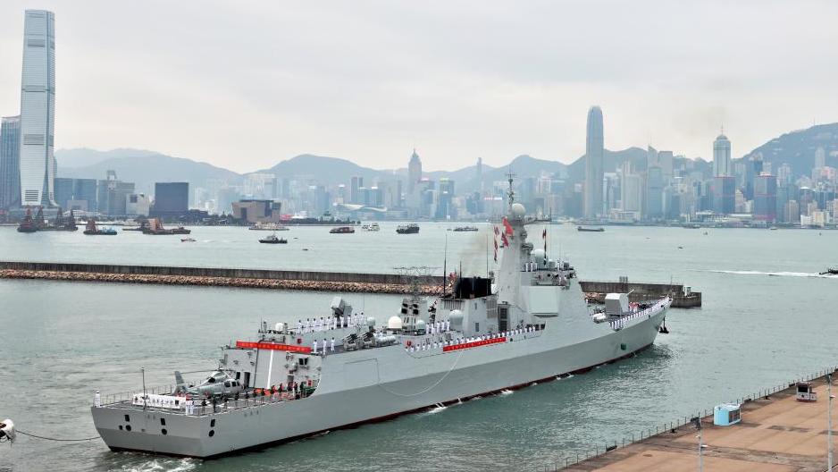 PLA Navy fleet visits Hong Kong
