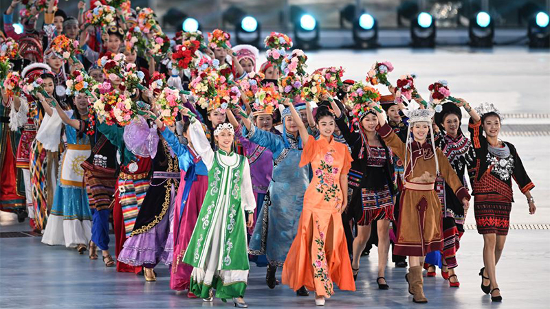 China's ethnic minorities celebrate at national games gala in Hainan