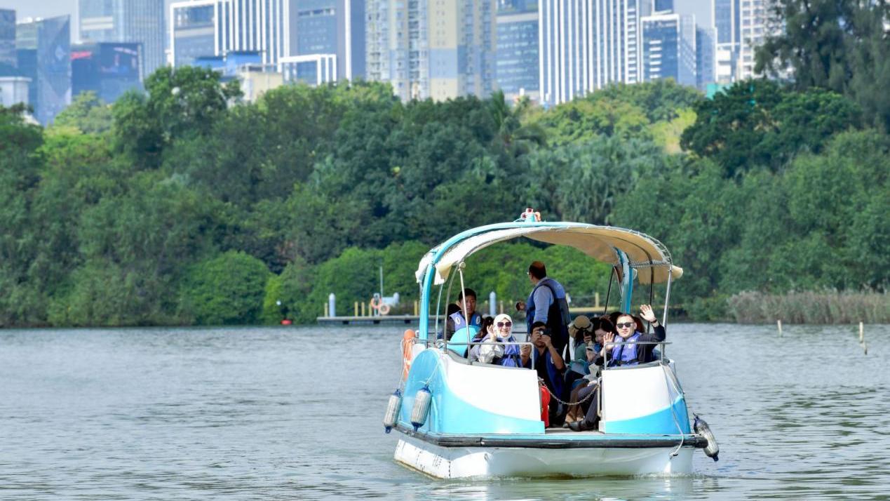 Foreign journalists explore harmonious coexistence between man and nature in Shenzhen wetland