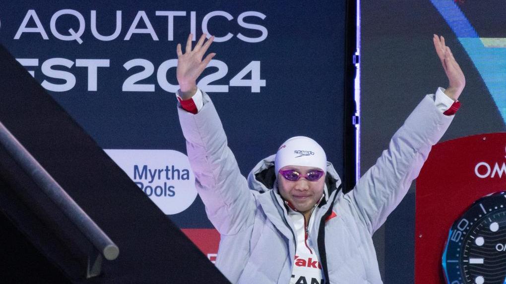 China's Tang sets new Asian record at short course swimming worlds