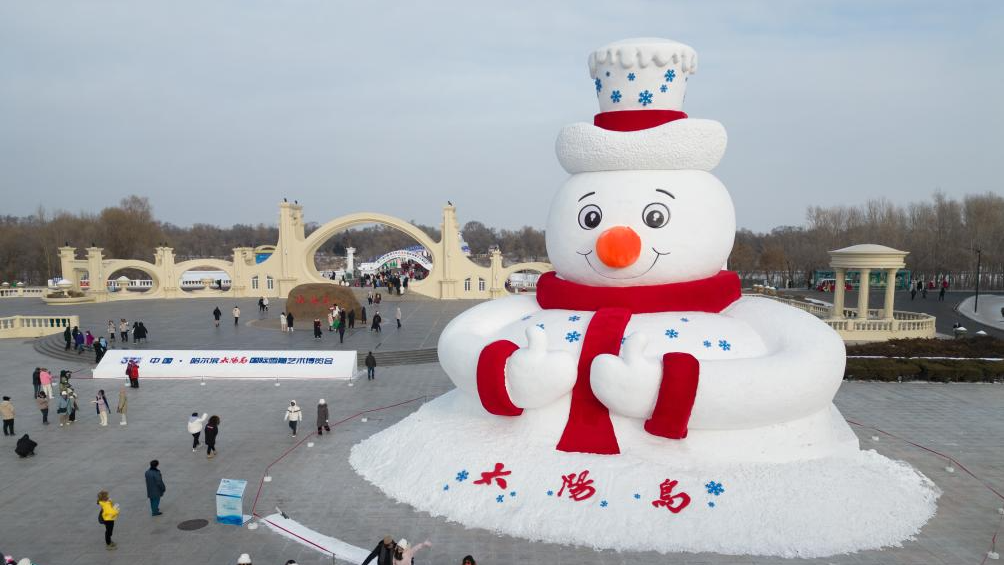 37th Sun Island Int'l Snow Sculpture Expo begins trial operation in China's Harbin