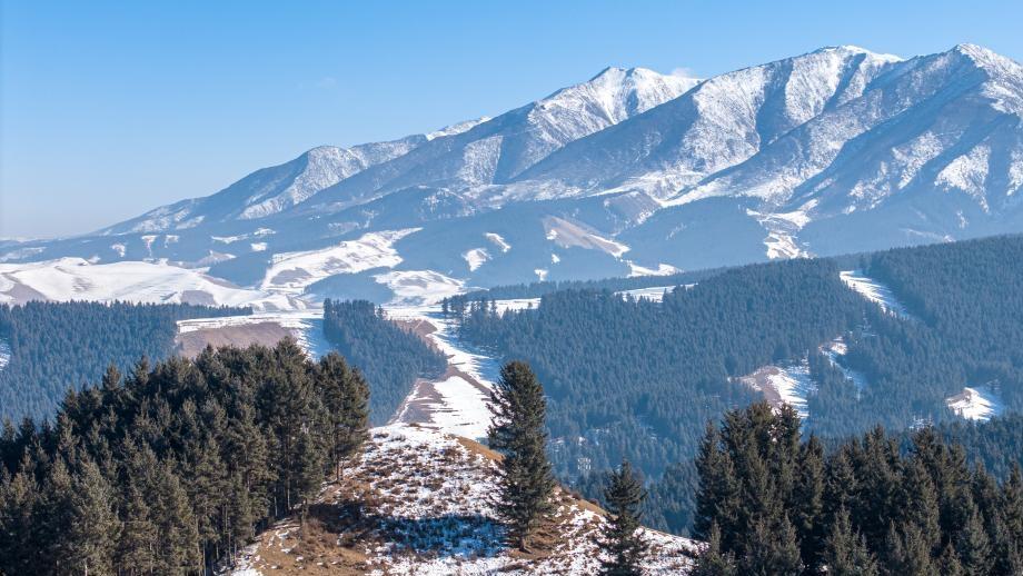 Snow scenery of Qilian Mountains in Gansu, NW China