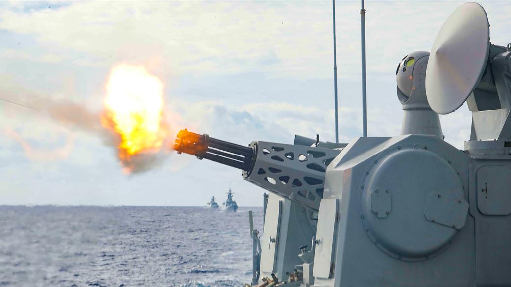 Frigates Conduct Live-Fire Training at Sea
