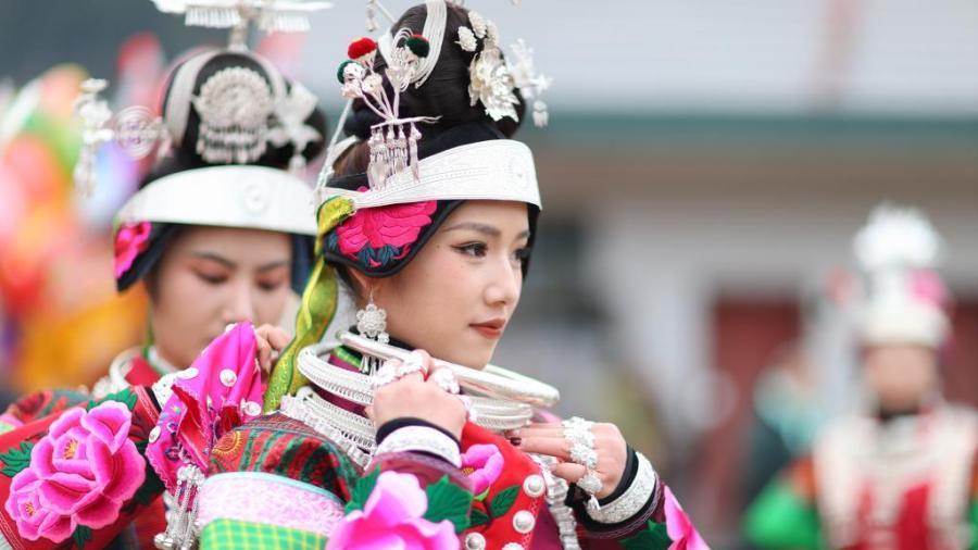 Miao ethnic people celebrate Wanghui Festival