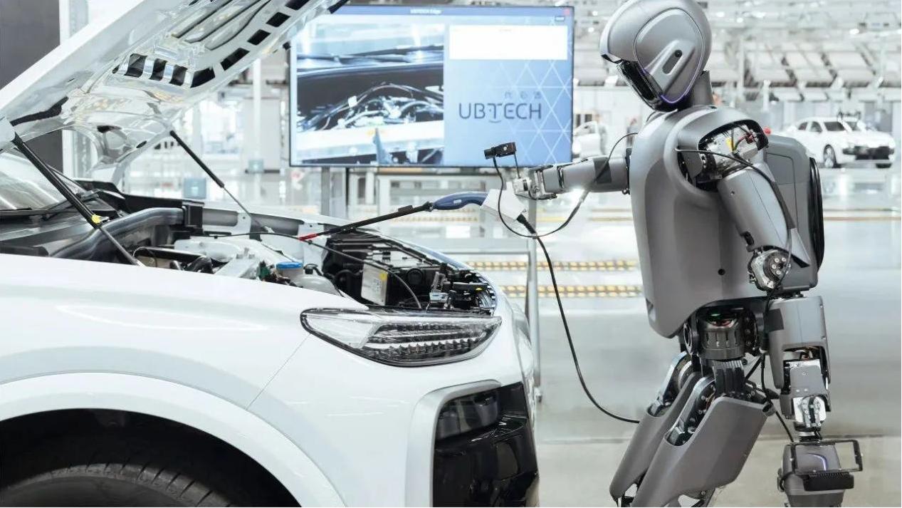 Humanoid robots clock in for work