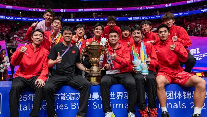 China beats S. Korea to clinch 14th Sudirman Cup title