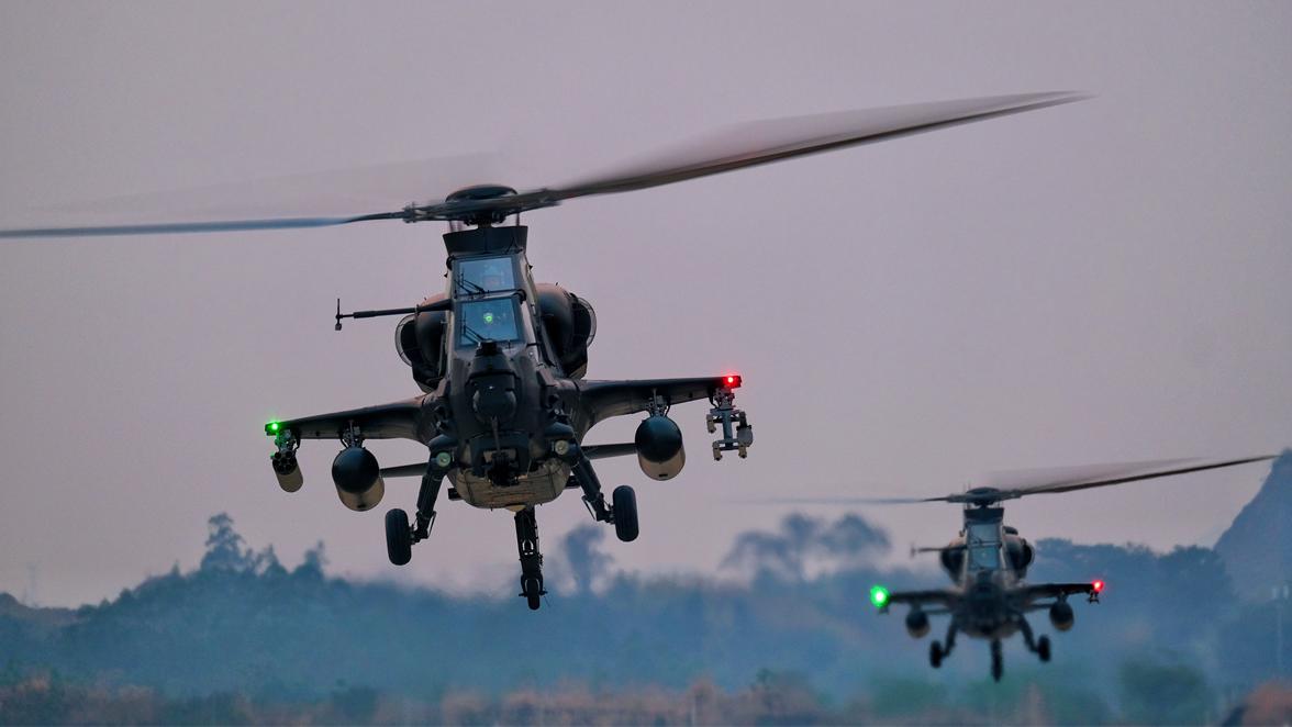 Helicopters in 24-hour flight mission