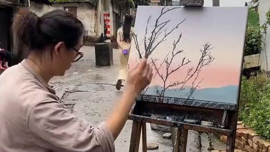 Ink and branches: When nature becomes the brush