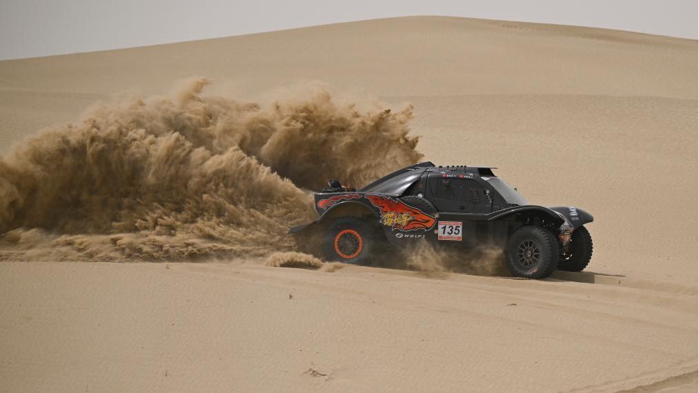 Stage 2 of Taklimakan Rally held in Alaer, China's Xinjiang