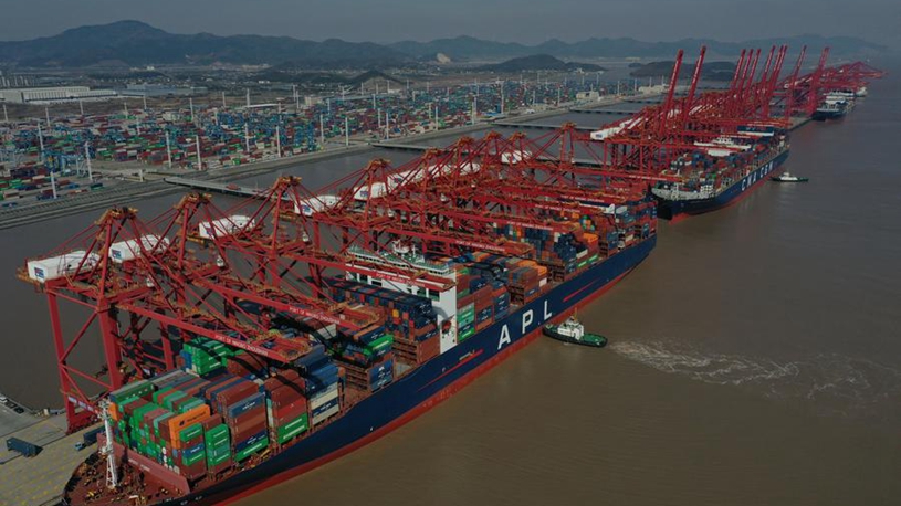 Top Chinese cargo port partners with 3 European hubs for low-carbon maritime cooperation