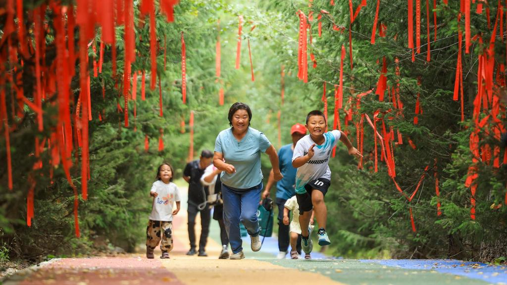 Wusu City in China's Xinjiang attracts visitors for summer retreats