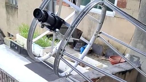 Moon shots through hand-made lens