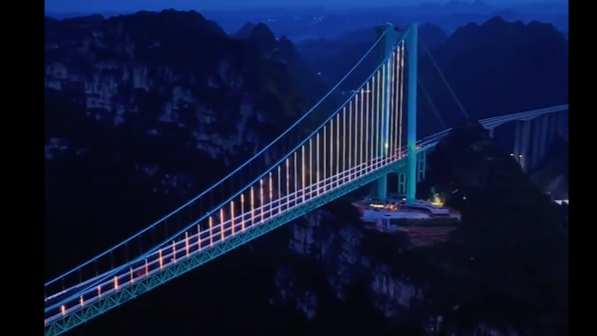 Record-breaking bridge runs lighting trial in SW China