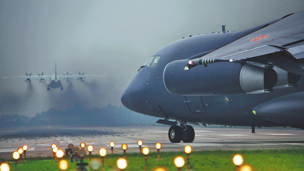 Transport aircraft pilot flies high in PLA