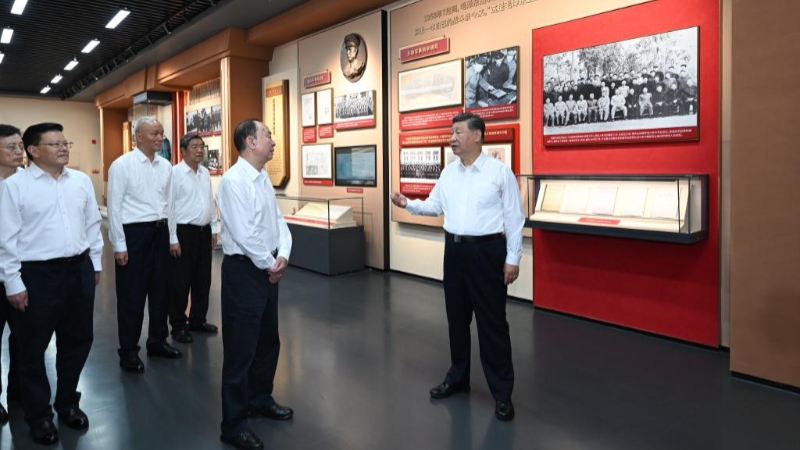 Xi inspects Meizhou in south China's Guangdong Province