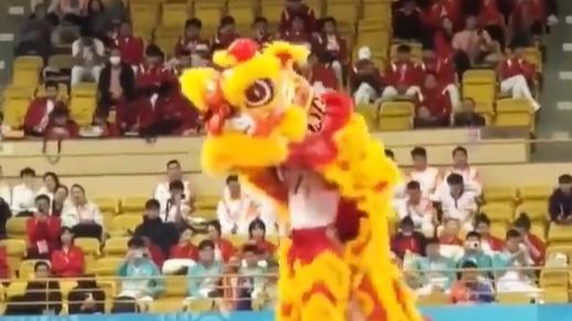 Lion dance electrifies at China's 15th National Games