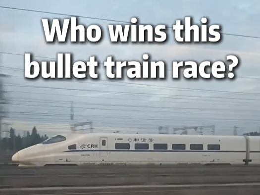 Who wins this bullet train race?