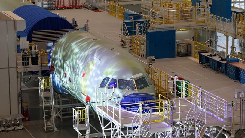 North China port receives record single shipment of Airbus components