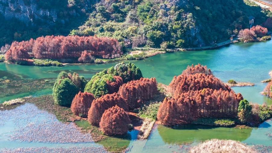 Picturesque winter scenery in China
