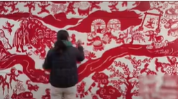 Where paper-cutting meets the paintbrush