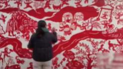 Where paper-cutting meets the paintbrush