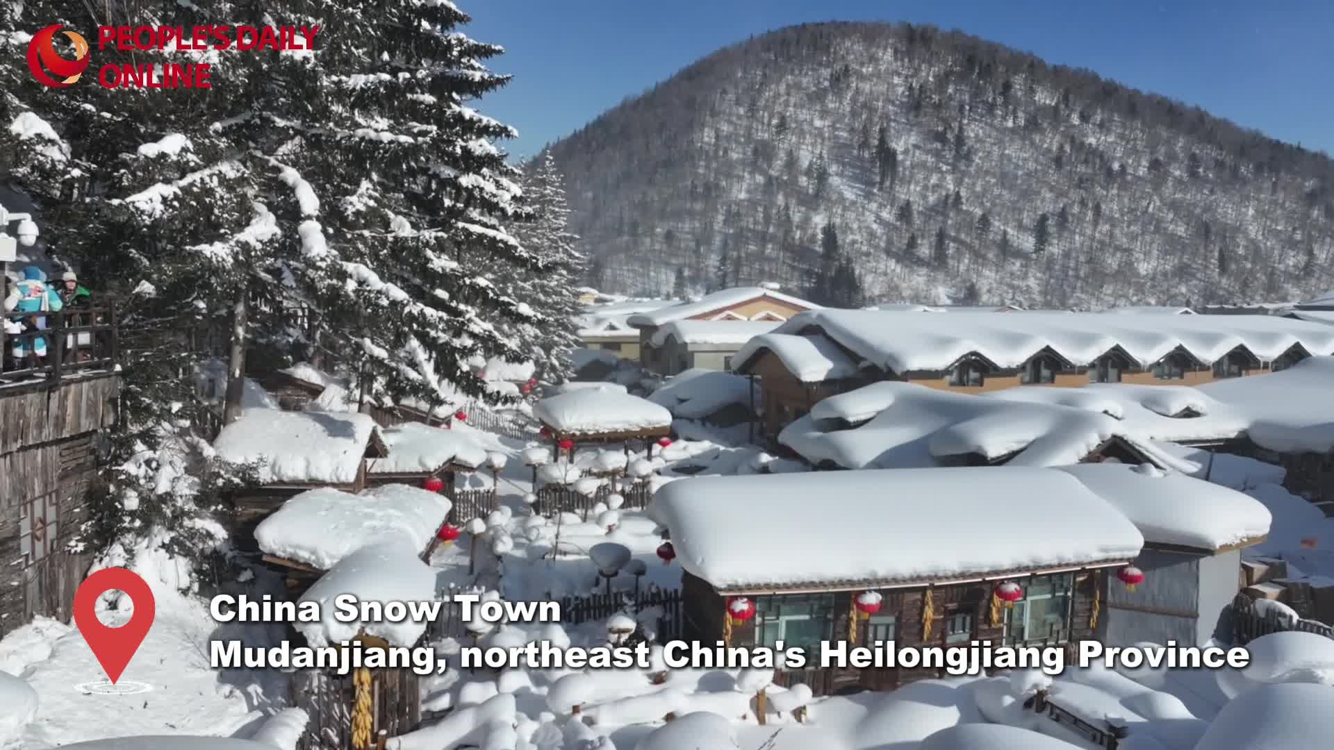30 seconds above Snow Town: An aerial view of NE China's winter wonderland