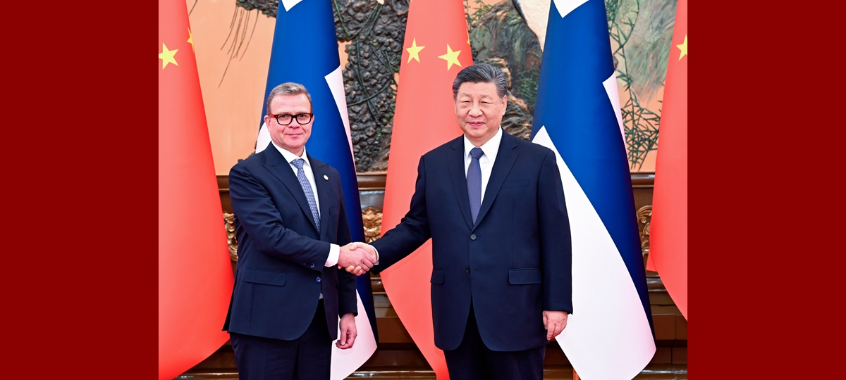 Xi welcomes Finnish enterprises to "take a swim in the vast ocean of the Chinese market"