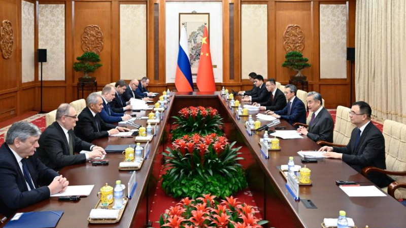 China's top diplomat holds strategic dialogue with Russian Federation Security Council secretary