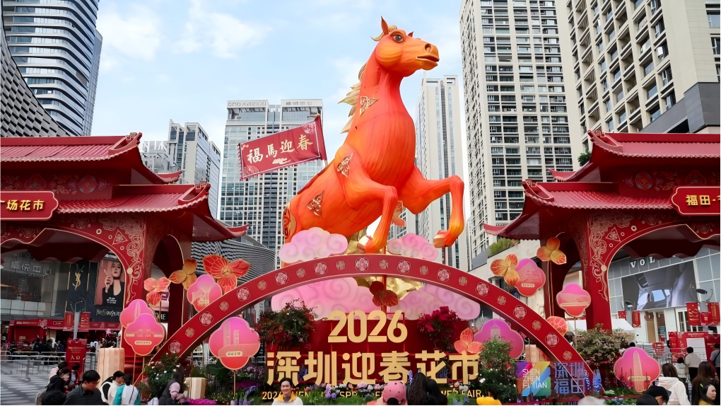 2026 Spring Festival flower market opens in Shenzhen