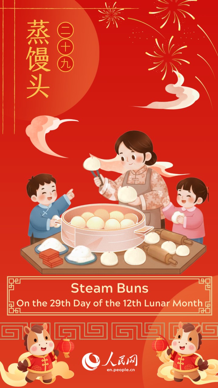 Traditional folk customs of Spring Festival: steam buns