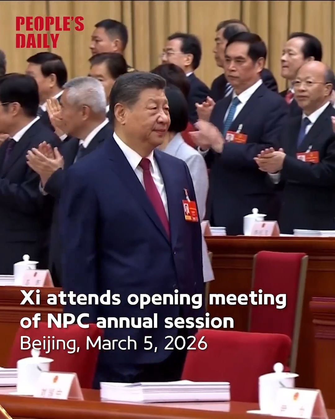 Xi attends opening meeting of NPC annual session