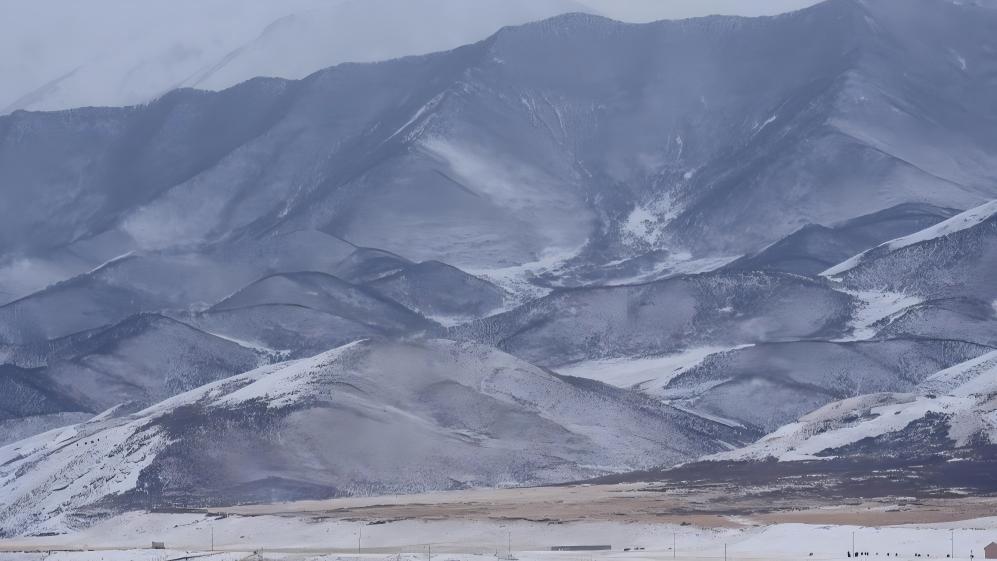 Snow scenery of China's Qinghai