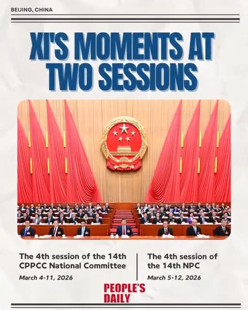 Xi's key moments at two sessions