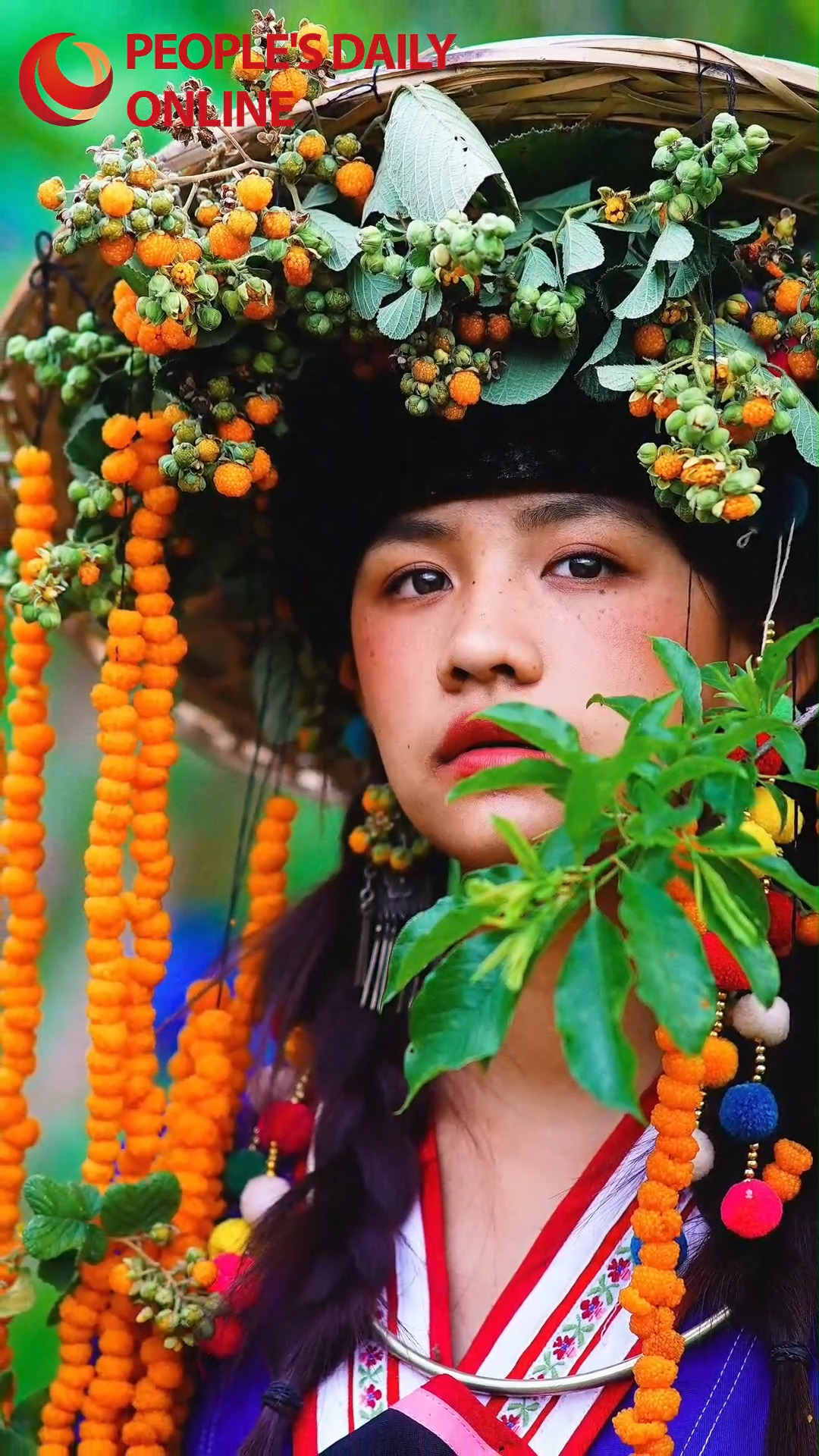 Yellow berries meet ethnic fashion in SW China's Yunnan